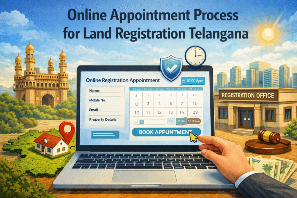 Online Appointment Process for Land Registration Telangana
