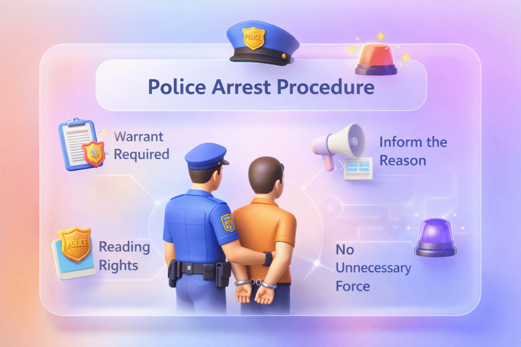 Legal rights after arrest police procedure
